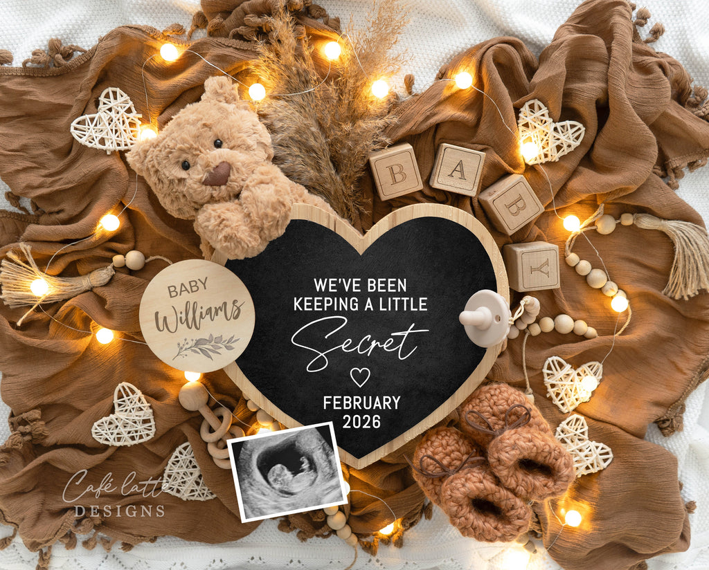 Neutral pregnancy announcement digital, Pregnancy announcement to husband, Boho pregnancy announcement template, Pregnancy announcement grandparents, Pregnancy reveal, Baby announcement digital, Neutral bear heart, Weve been keeping a little secret, digital baby announcement, digital pregnancy announcement, facebook baby announcement, instagram baby announcement, original baby announcement, baby announce, baby announceme, editable baby announcement, diy baby announcement, pregnancy