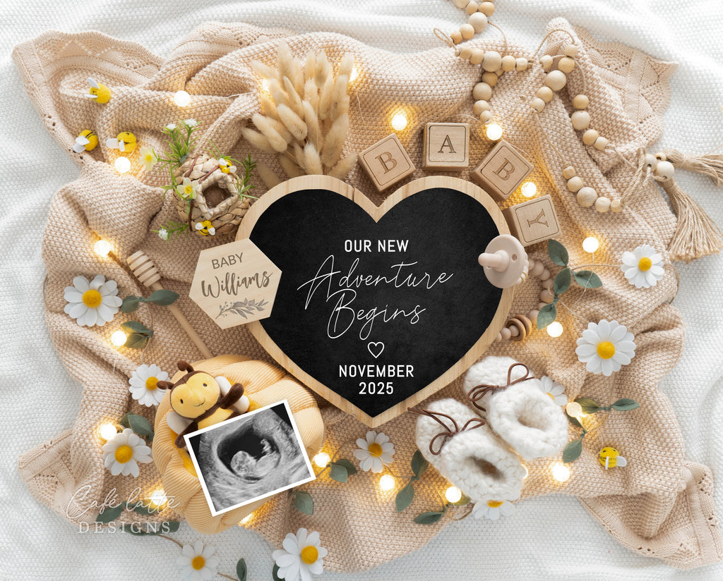 Pregnancy Announcement Digital Boho Gender Neutral Heart Chalkboard, Baby Announcement Digital Editable Template, Little Teddy Bee and Heart Chalkboard, Spring Baby Announcement, Summer Baby Announcement, Yellow flowers, Digital Spring baby  announcement, Digital Summer Baby Announcement, Digital Spring Pregnancy announcement, Digital Summer Pregnancy Announcement, Baby Announce, Baby Announceme, Diy Baby Announcement, Baby Announcement ideas, Baby, Spring baby, Our New adventure begins