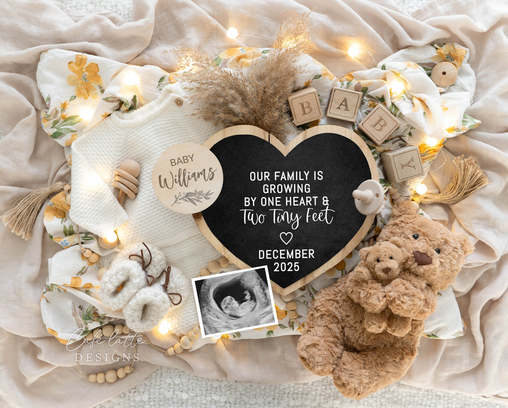 Pregnancy announcement digital, Pregnancy announcement to husband, Pregnancy announcement template, Pregnancy announcement grandparents, Pregnancy reveal, Pregnancy announcement gift, Neutral bear pampas heart, One heart and two tiny feet, Baby announcement instant download, pregnancy announcement template, editable announcement, instant download, digital pregnancy announcement, editable baby reveal, announcement digital, gender neutral, editable baby reveal, mom to be, spring baby, pregnancy