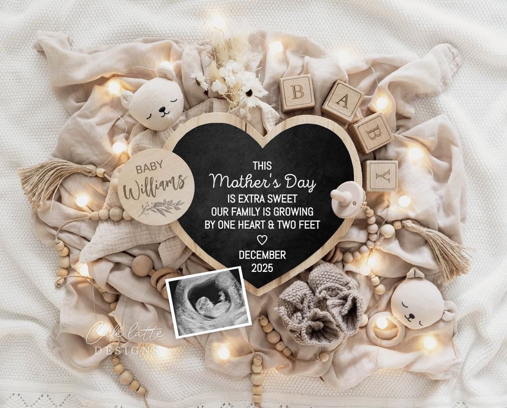 Mothers day pregnancy announcement digital reveal for social media, Mothers day baby announcement digital, pampas, little bear, lights and heart chalkboard, Mothers day editable template DIY, this mothers day is extra sweet our family is growing by one heart and two feet, mothers day baby announce, mothers day pregnancy announce, digital baby announcement for husband, mothers day pregnancy announcement ideas, Mothers day baby, spring baby, summer baby, spring baby announcement, instant download
