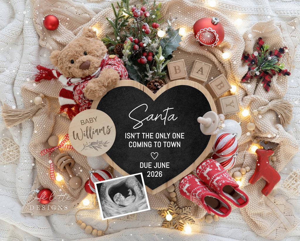 winter baby announcement, baby announcement template winter, winter pregnancy announcement, editable baby announcement, gender neutral baby announcement, minimalist winter baby announcement, digital baby announcement card, winter baby reveal, printable baby announcement, pregnancy announcement winter theme, winter digital baby announcement, Christmas baby announcement, Christmas pregnancy announcement, santa isnt the only one coming to town