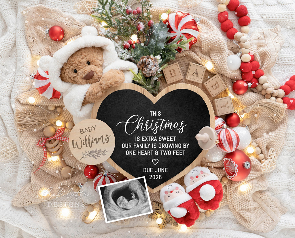 winter baby announcement, baby announcement template winter, winter pregnancy announcement, editable baby announcement, gender neutral baby announcement, minimalist winter baby announcement, digital baby announcement card, winter baby reveal, printable baby announcement, pregnancy announcement winter theme, winter digital baby announcement, Christmas baby announcement, Christmas pregnancy announcement, this Christmas is extra sweet our family is growing by one heart and two feet