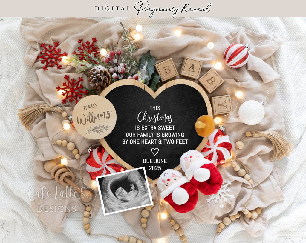 Christmas Pregnancy announcement digital, Pregnancy announcement to husband, X-Mas Pregnancy announcement template, Pregnancy announcement grandparents, December Pregnancy reveal, Pregnancy announcement gift, this Christmas is extra sweet