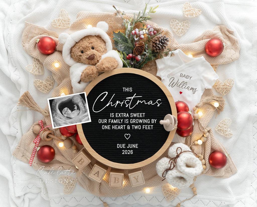 winter baby announcement, baby announcement template winter, winter pregnancy announcement, editable baby announcement, gender neutral baby announcement, minimalist winter baby announcement, digital baby announcement card, winter baby reveal, printable baby announcement, pregnancy announcement winter theme, winter digital baby announcement, Christmas baby announcement, Christmas pregnancy announcement, this Christmas is extra sweet our family is growing by one heart and two feet