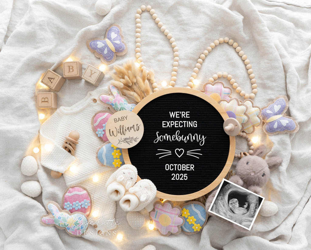 Easter Pregnancy Announcement Digital Boho Reveal For Social Media, Expecting Somebunny Circle Letter Board, Boho Bunny Ears Baby Announcement Digital Editable Template, Were expecting somebunny, little bunnies, easter baby announcement digital, baby announce, baby announceme, easter baby, spring baby, digital easter baby announcement, easter baby announcement diy, easter baby announcement ideas, easter baby announcement to family, easter baby announcement to husband, easter pregnancy announceme