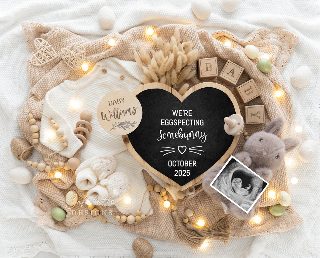 Easter Pregnancy Announcement Digital Boho Reveal For Social Media, Eggspecting Somebunny Heart Letter Board, Boho Pampas Bunny Ears Baby Announcement Digital Editable Template, Green Eggs, Easter Baby Announcement, Easter Pregnancy Announcement DIY, Easter baby, Easter pregnancy, april baby, digital baby announcement, digital pregnancy announcement, baby announcement to husband, social media baby announcement, baby announcement facebook, diy baby announcement, Knitted baby outfit