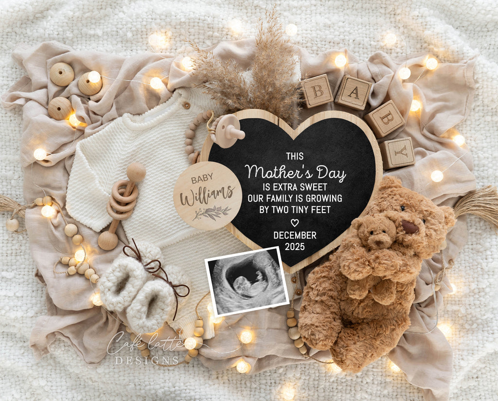 Mothers day pregnancy announcement digital reveal for social media, Mothers day baby announcement digital, pampas, teddy bear, baby knit outfit, lights and heart chalkboard, Mothers day editable template DIY, this mothers day is extra sweet our family is growing by one heart and two feet, mothers day baby announce, mothers day pregnancy announce, digital baby announcement for husband, mothers day pregnancy announcement ideas, Mothers day baby, spring baby , mama and baby bear, instant download