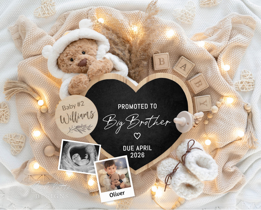 Big brother Pregnancy announcement digital, Pregnancy announcement to husband, Pregnancy announcement template, Pregnancy announcement grandparents, Pregnancy reveal, Pregnancy announcement gift, Neutral bear pampas flowers heart chalkboard, Promoted to big brother, Second third fourth fifth child sibling reveal ideas, Baby # 2 3 4 5 pregnancy reveal original idea, Sibling photo announcement, teddy bear pregnancy announcement DIY