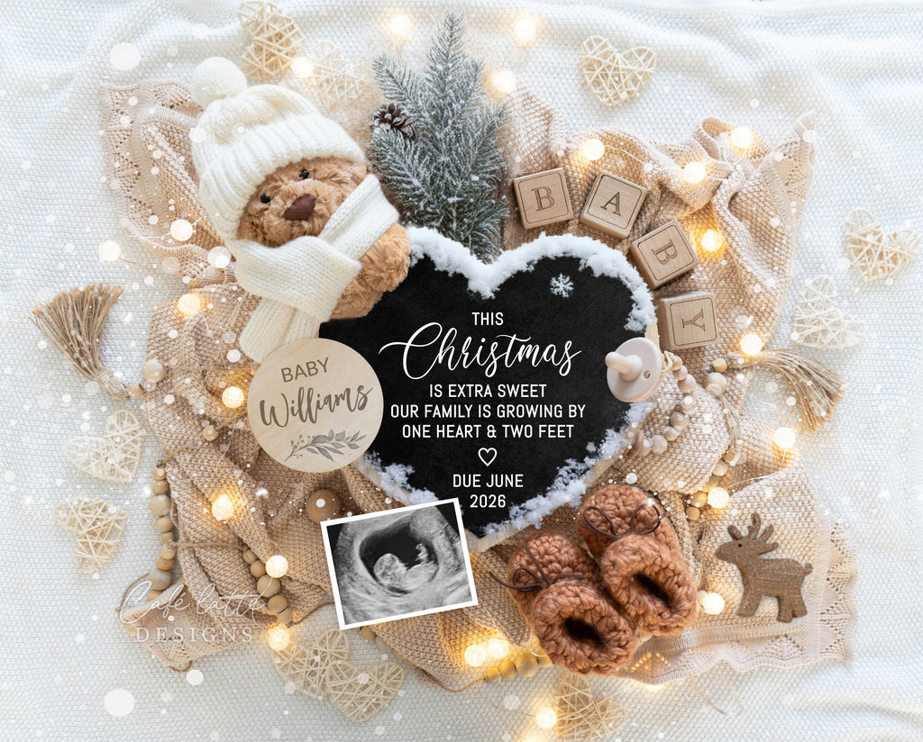 winter baby announcement, baby announcement template winter, winter pregnancy announcement, editable baby announcement, snowflake baby announcement, gender neutral baby announcement, minimalist winter baby announcement, digital baby announcement card, winter baby reveal, printable baby announcement, pregnancy announcement winter theme, winter digital baby announcement, Christmas baby announcement, Christmas pregnancy announcement, digital baby announcement, two tiny feet