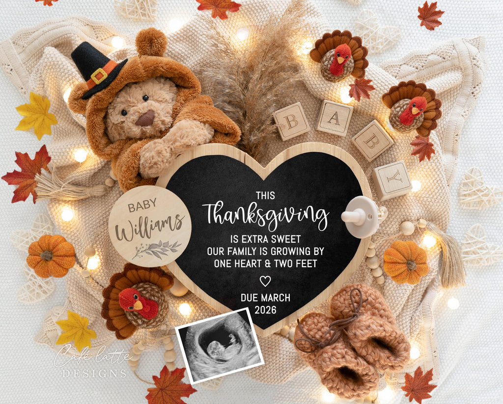 Fall pregnancy announcement digital reveal for social media, Thanksgiving boho baby announcement digital image with heart, pampas and heart chalkboard, Gender neutral autumn editable template DIY, September October Baby,  this Thanksgiving is extra sweet our family is growing by one heart and two feet, baby announcement, baby announce, digital baby announcement, pregnancy announcement, pregnancy reveal, thanksgiving baby announcement, thanksgiving baby