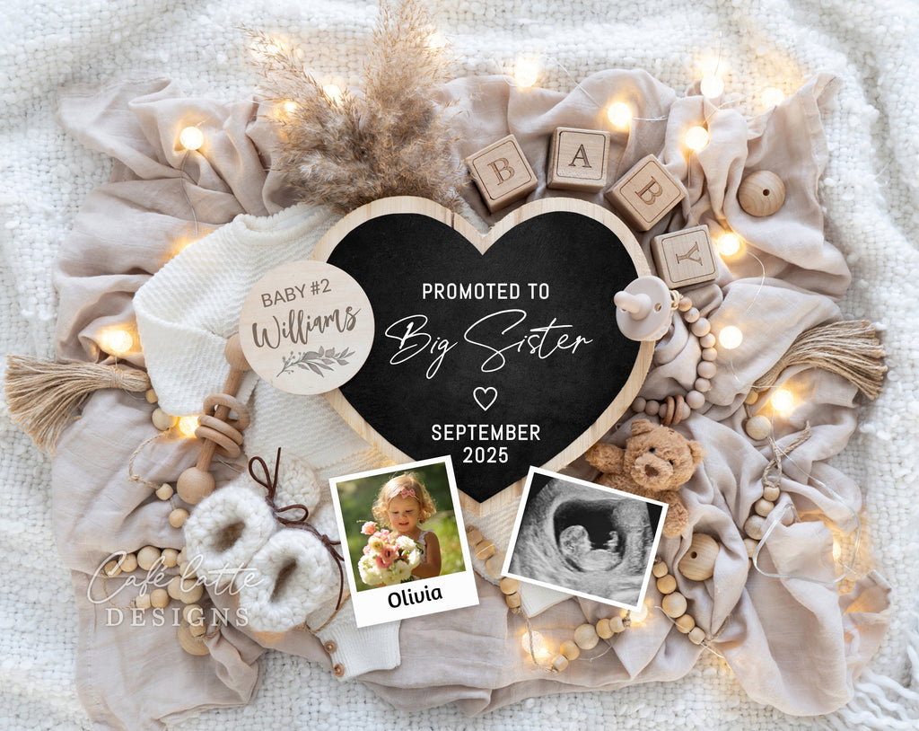 Big sister Pregnancy announcement digital, Pregnancy announcement to husband, Pregnancy announcement template, Pregnancy announcement grandparents, Pregnancy reveal, Pregnancy announcement gift, Neutral bear pampas heart, Promoted to big sister, Second third fourth fifth child sibling reveal ideas, Baby # 2 3 4 5 pregnancy reveal original idea, Sibling photo announcement