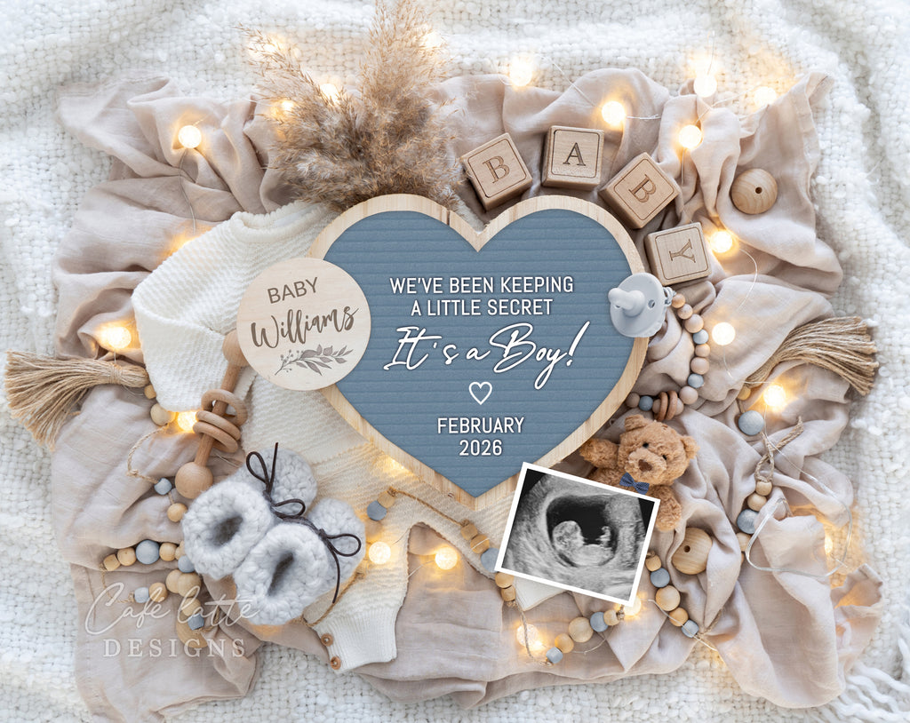 Boy gender reveal pregnancy announcement digital, Boy gender reveal announcement husband, Its a boy template, Little secret Boy Gender reveal grandparents, Pregnancy reveal, Gender reveal gift, Boy bear pampas blue heart letter board blue, we have been keeping a little secret its a boy