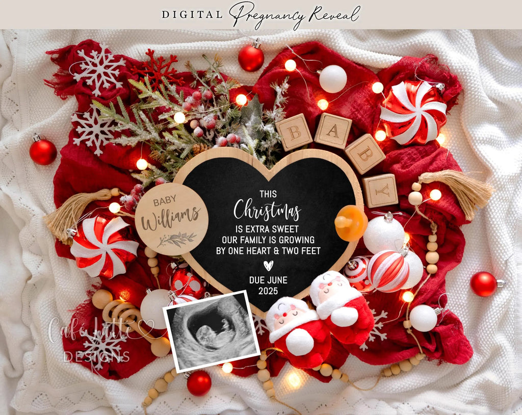 Christmas Pregnancy announcement digital, Pregnancy announcement to husband, X-Mas Pregnancy announcement template, Pregnancy announcement grandparents, December Pregnancy reveal, Pregnancy announcement gift, this Christmas is extra sweet
