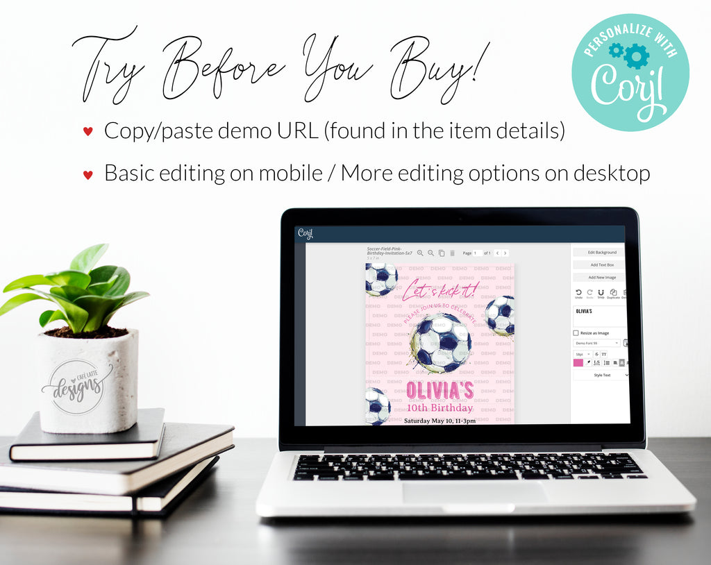 Soccer girl Birthday invitation editable template, Printable girl soccer ball pink birthday invitation, Personalized custom invite for girls birthday, Soccer field invitation card, Digital girls teen birthday invitation email text message, Birthday e invite, Birthday party invite, Soccer lets kick it invitation DIY, Cheap birthday party invitation, Instant download birthday invitation