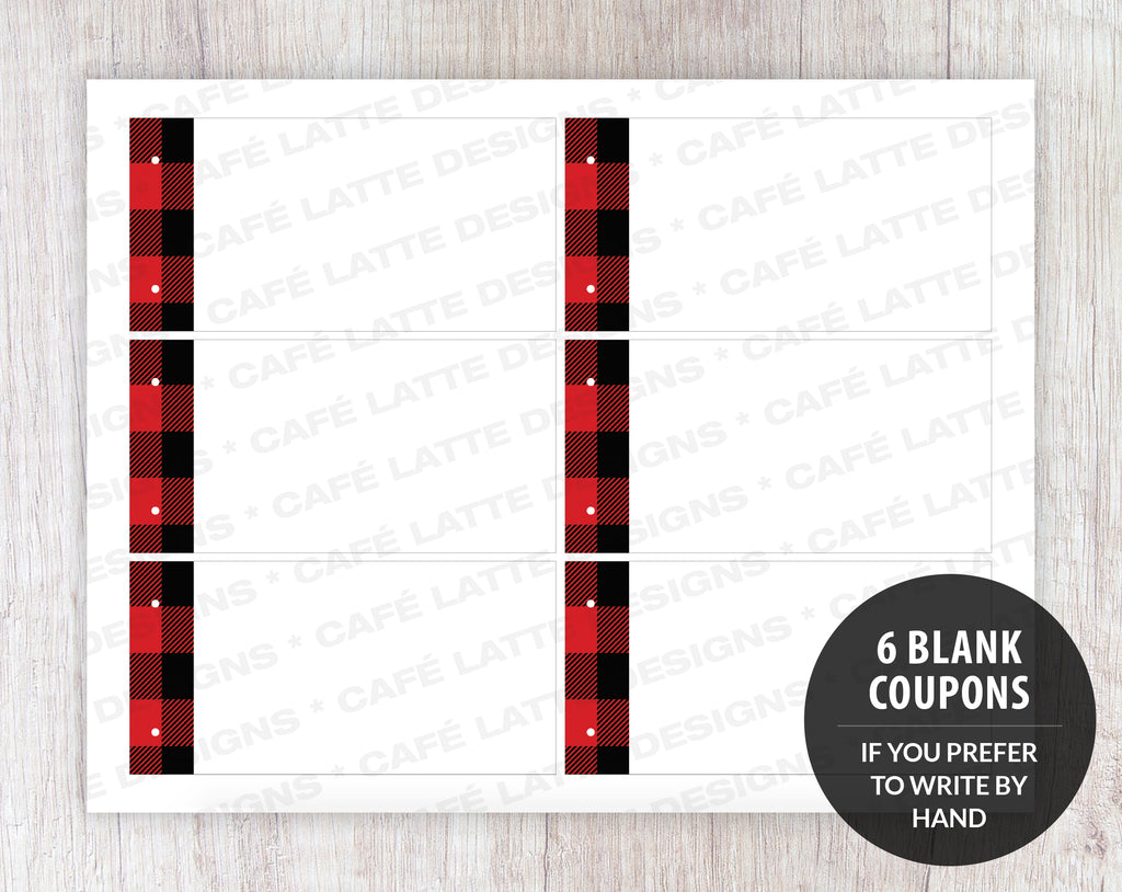 Valentine's Day Coupon Book, Editable Printable Template