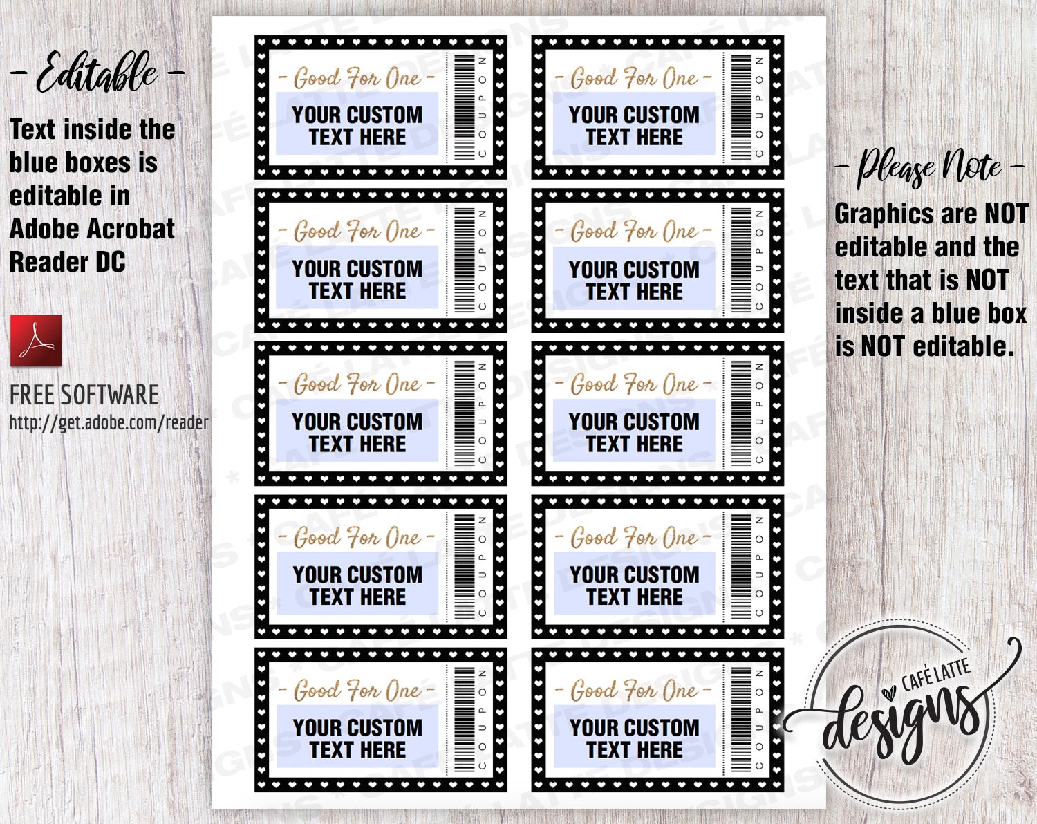 Valentine's Day Coupon Template, Editable Coupons, Printable Instant D – Café Latte Designs valentine-s-day-coupon-template-editable-coupons-printable-instant-d-caf-latte-designs