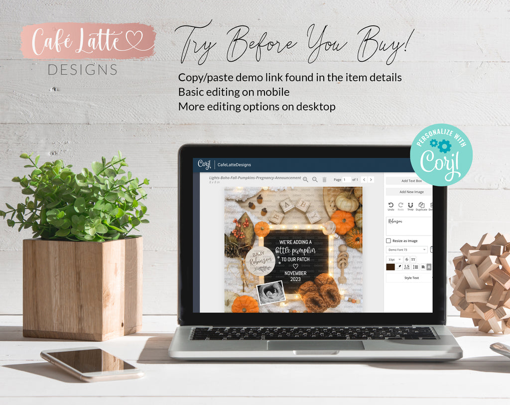 Digital Fall Boho Pregnancy Announcement For Social Media, Adding Pumpkin to Our Patch Letter Board Editable Template Baby Autumn Reveal