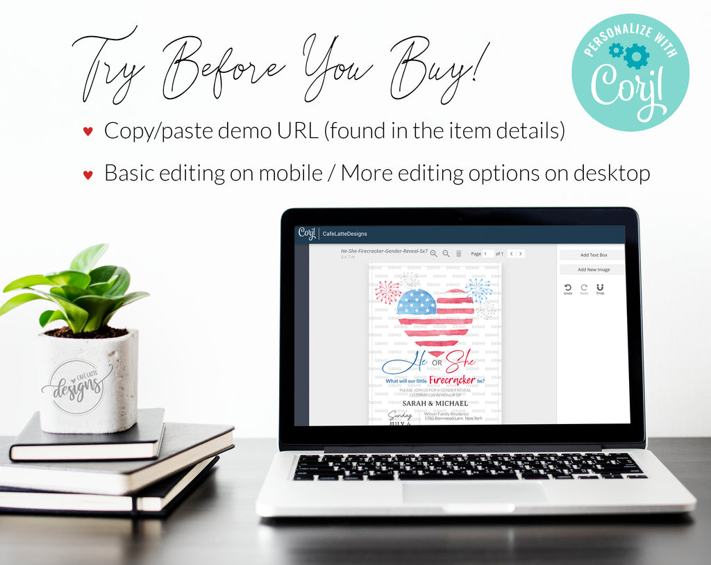 He or She Gender Reveal Invitation Editable Printable, Little Firecracker 4th of July E-Invitation Party Invite, Boy Girl, Card Instant DIY